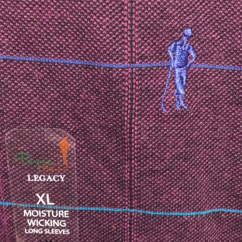 Brand New Payne Stewart Legacy Plum Polo Shirt